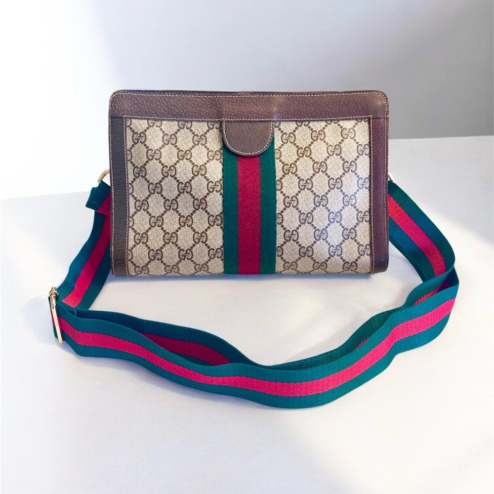Gucci sherry line clutch to crossbody bag